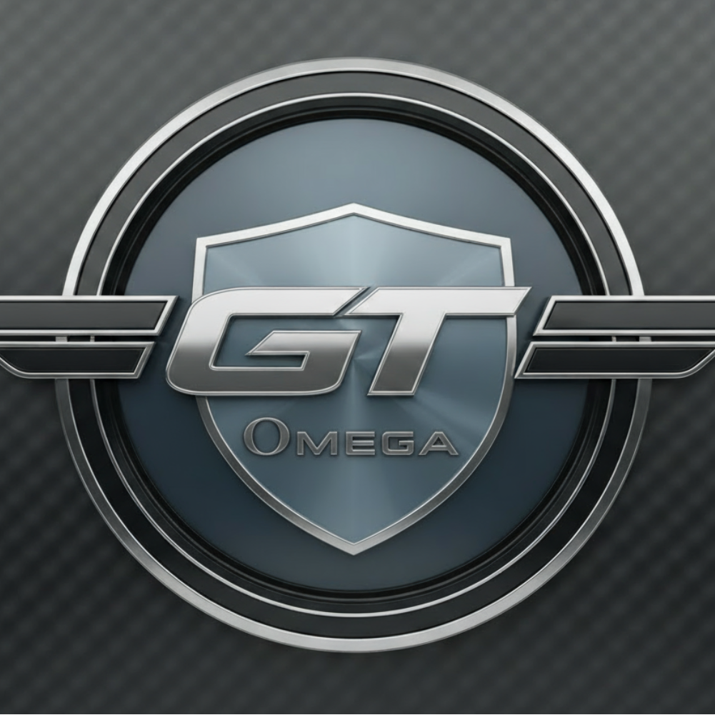 substitute the word Omega for the word motorsport. Keep all other parts of this logo with the exception of the word substitiution